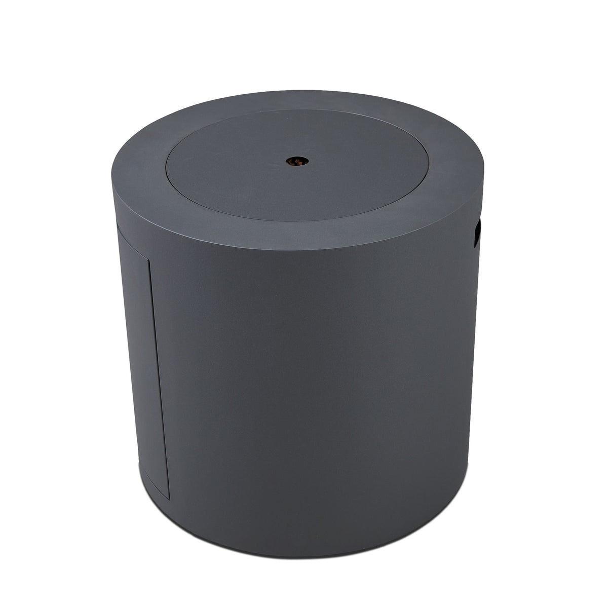 Aegean Steel Propane Fire Pit Hidden Tank in Slate, 24-in