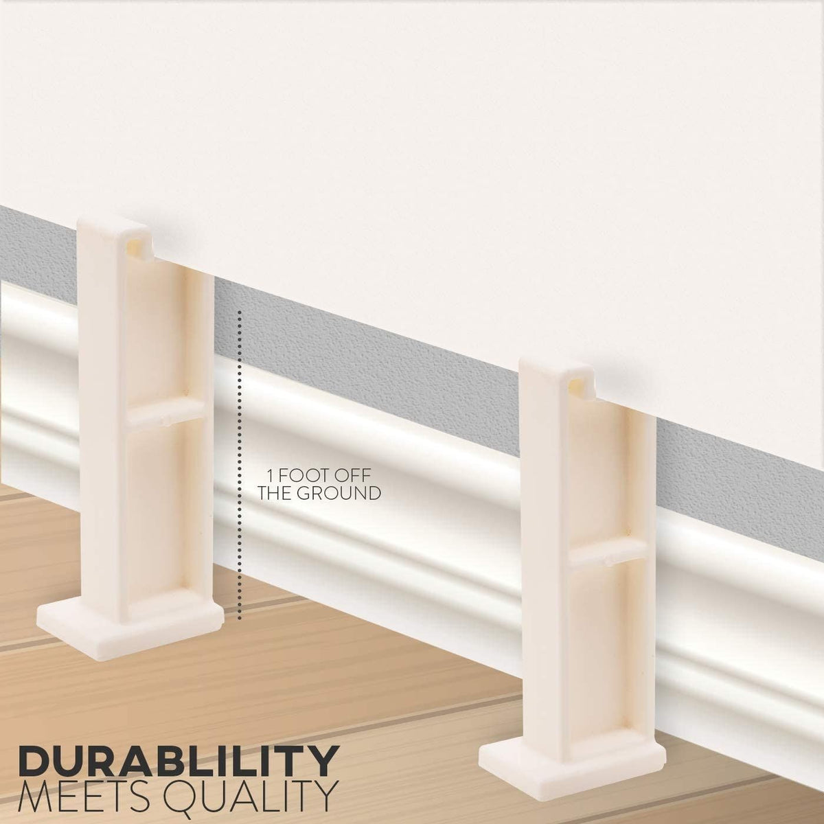 Ezymount Drill-Less Mounting System, White