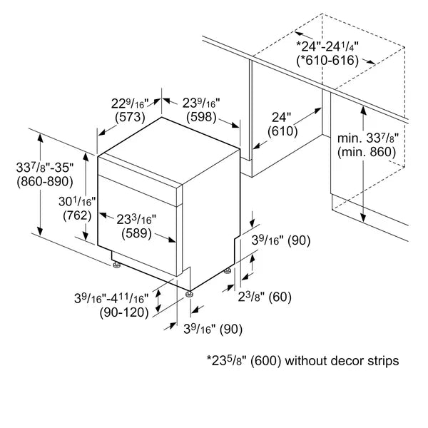 100 Series 24 in. Dishwasher with PureDry Option