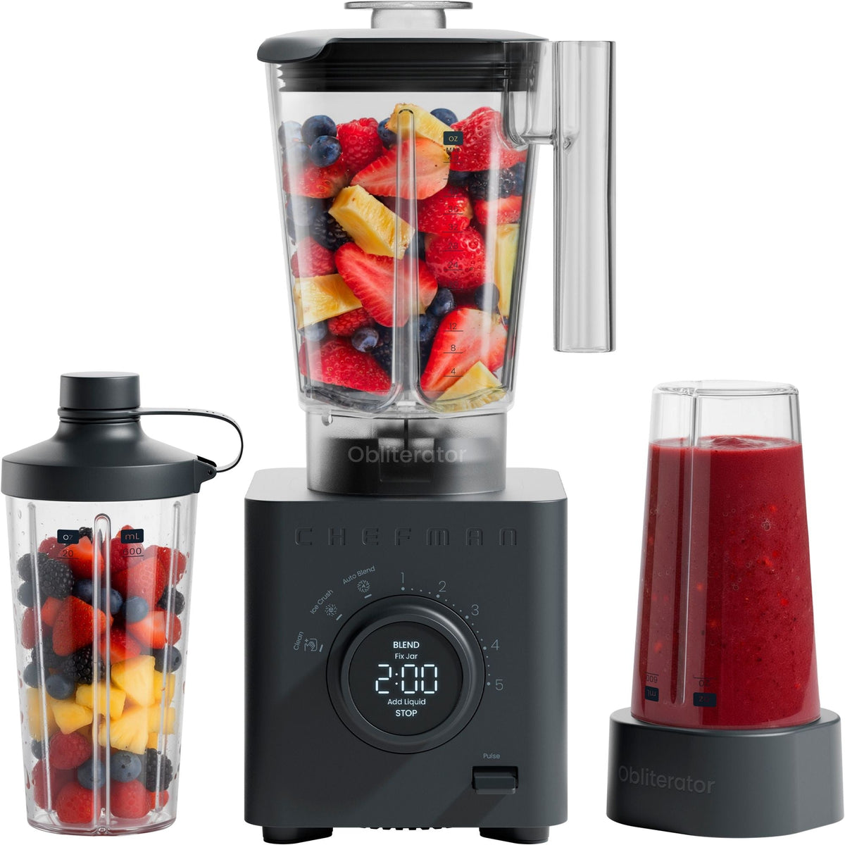 Obliterator High-Speed Blender with Travel Jars