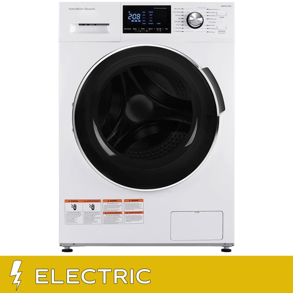 24 in. 3.1 cu. ft. All-in-one Ventless Washer Dryer Combo