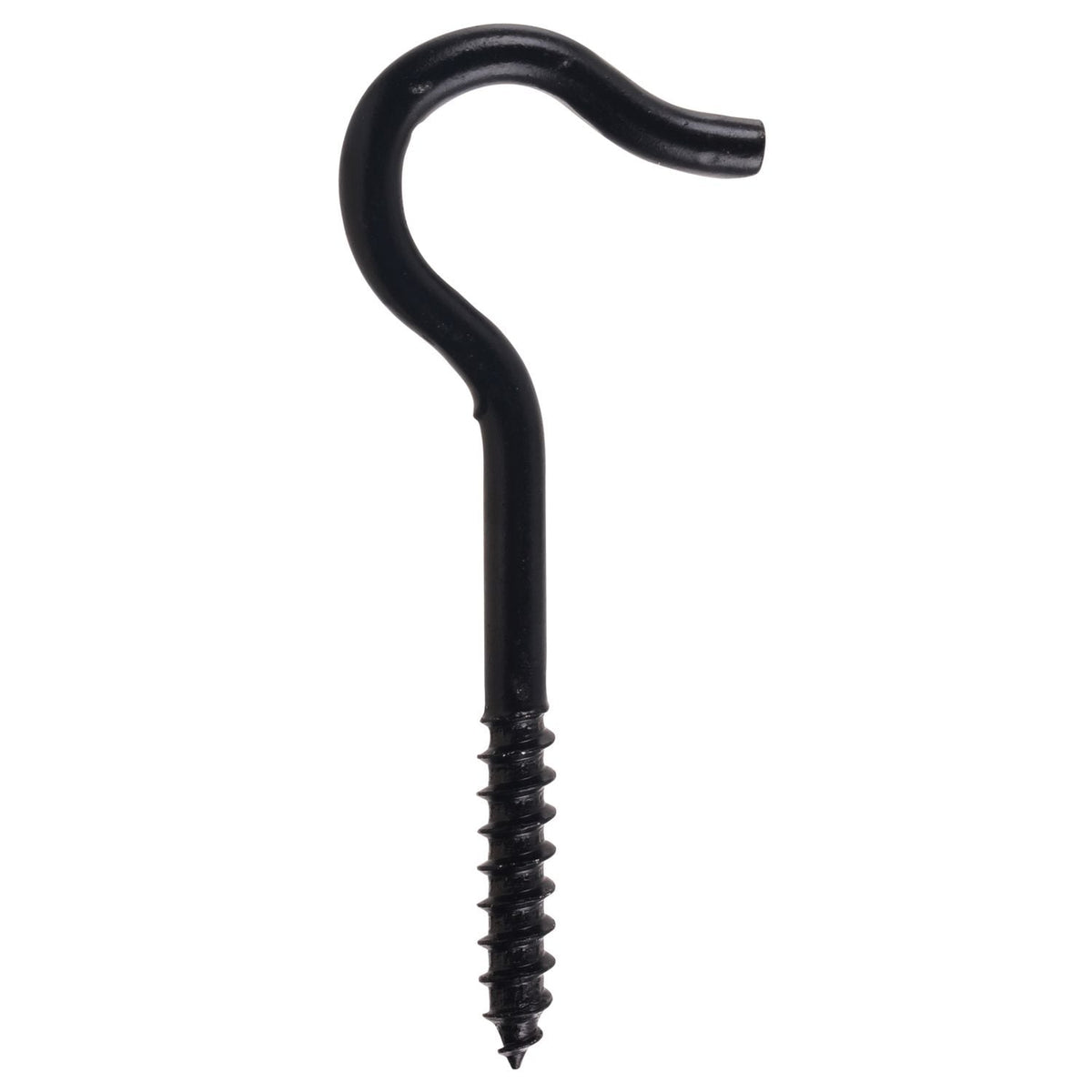 Screw Hook, 3-7/8-in, Black