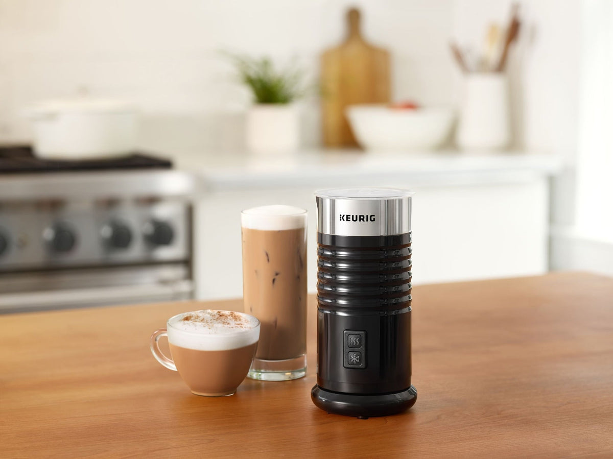 Standalone Milk Frother For Hot or Cold Lattes & Cappuccinos, Black