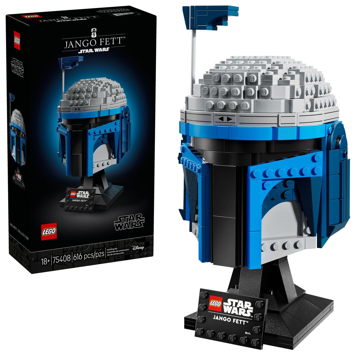 Jango Fett Helmet - 75408, 616-pcs, Ages 18+