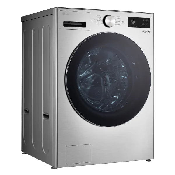 LG 27 in. 5.8 cu ft. Graphite Steel Front Load Washer with AI DD and TurboWash