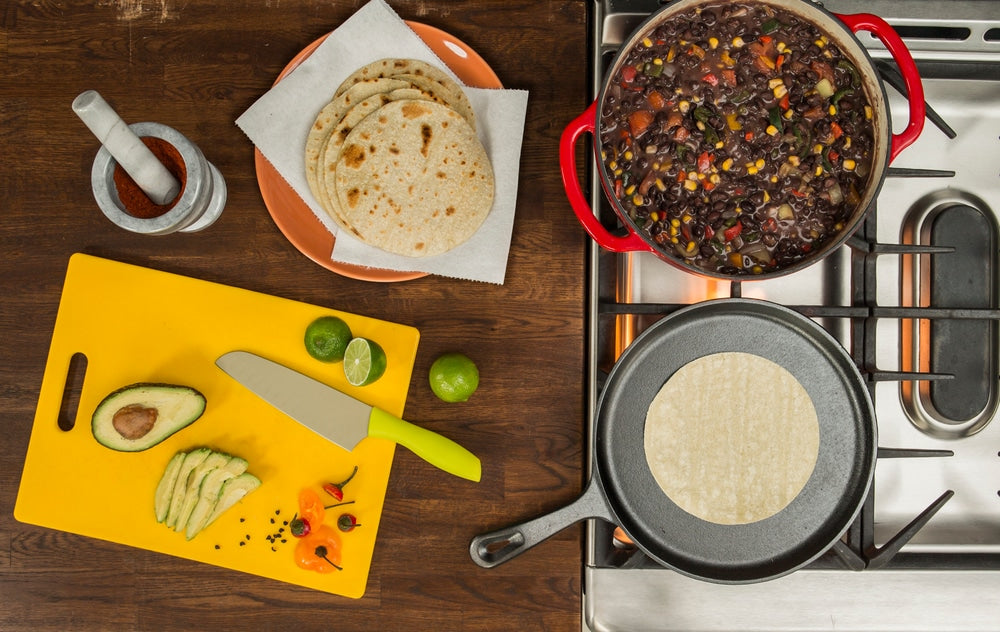 Lodge Seasoned Cast-Iron Griddle with Raised Edges, 10.5-in