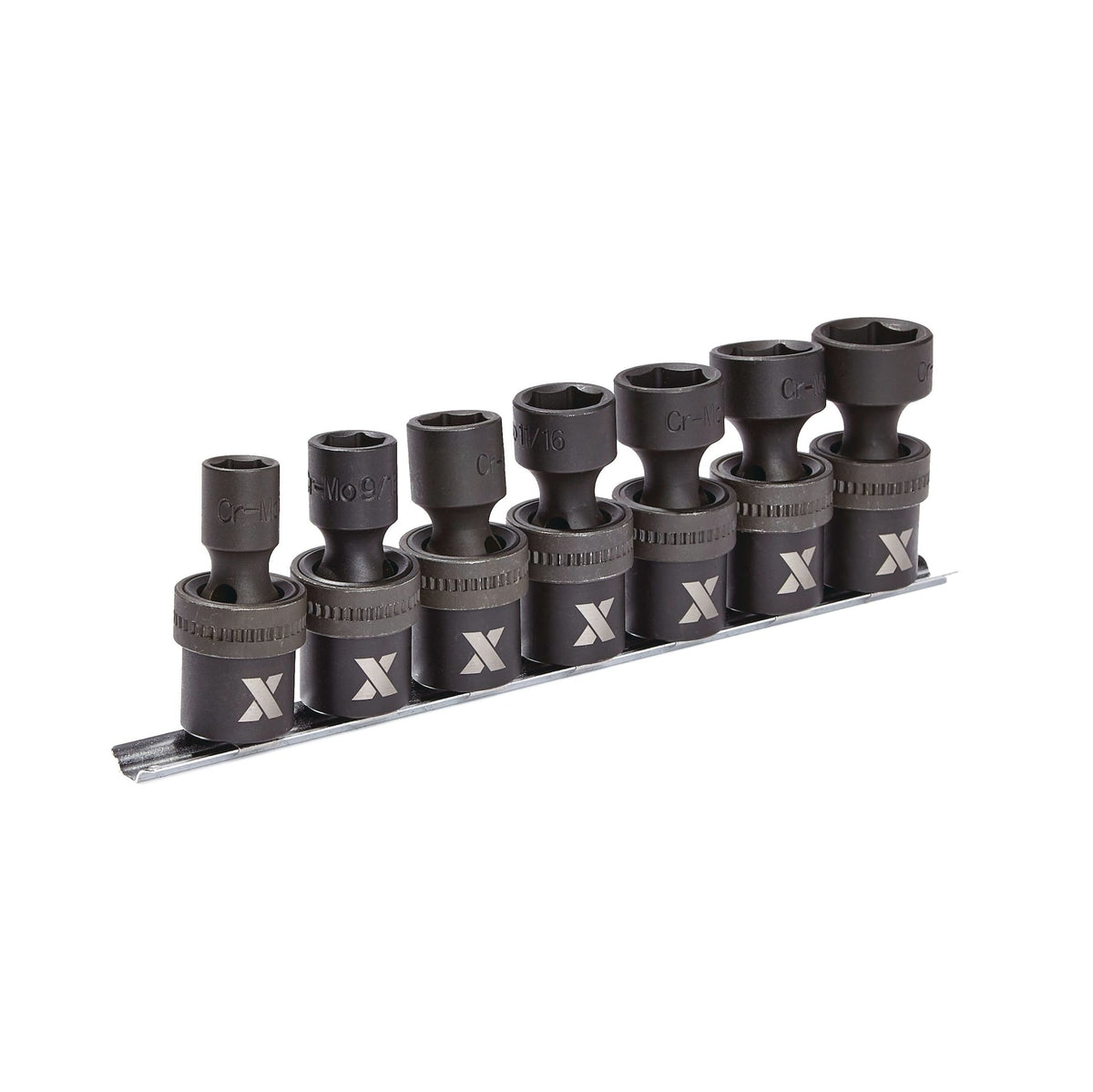 MAXIMUM 1/2-in Drive Swivel Impact Socket Set, 7-pc, SAE, Cr-Mo