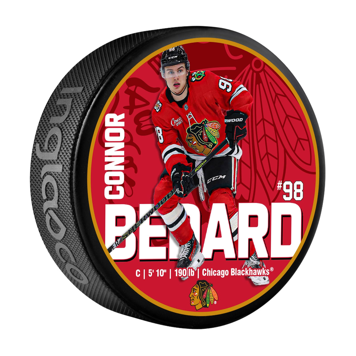 Connor Bedard Hockey Puck, 6-oz