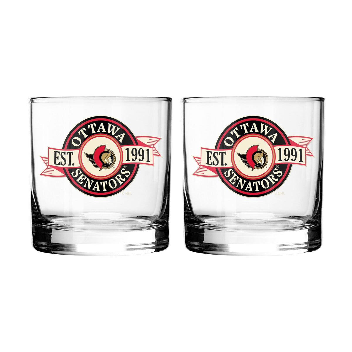 Hockey Rocks Glass, 2-pk