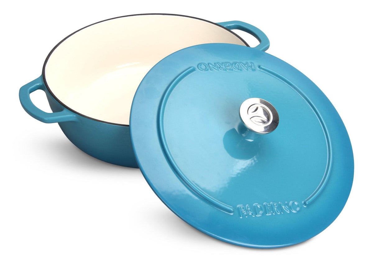 Braiser, Durable Cast Iron, Oven Safe, Atlantic Blue, 5-qt