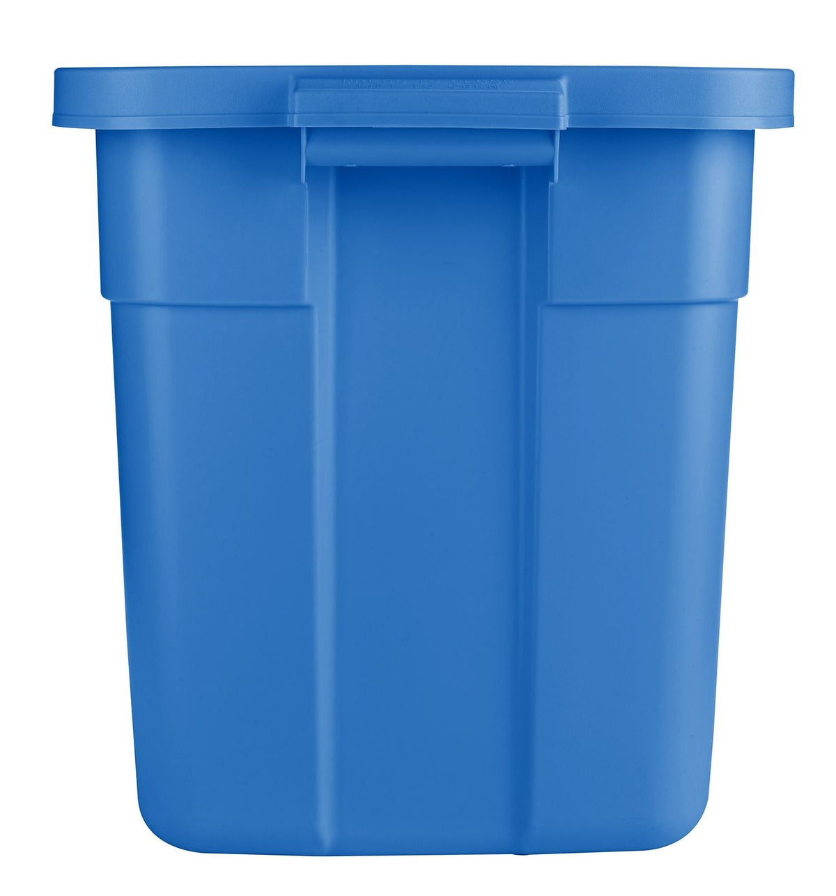 Roughneck Stackable Storage Box with Lid, 68-L, Blue