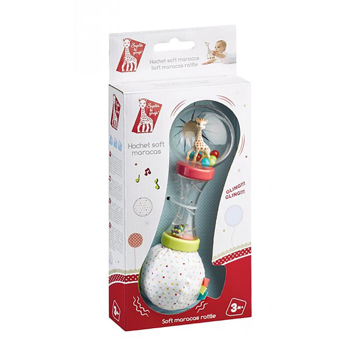 Soft Maracas Rattle for Babies, Ages 3+