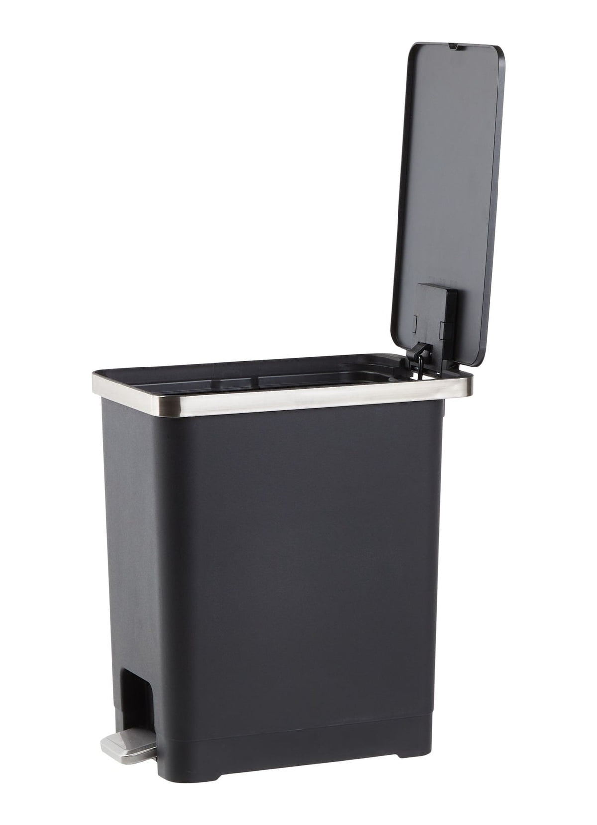 Type A Slim Black Resin Garbage Can, 15-L