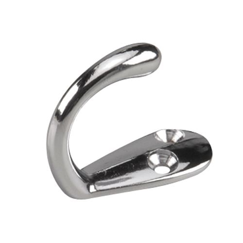 Wardrobe Hook, Chrome, 4pk