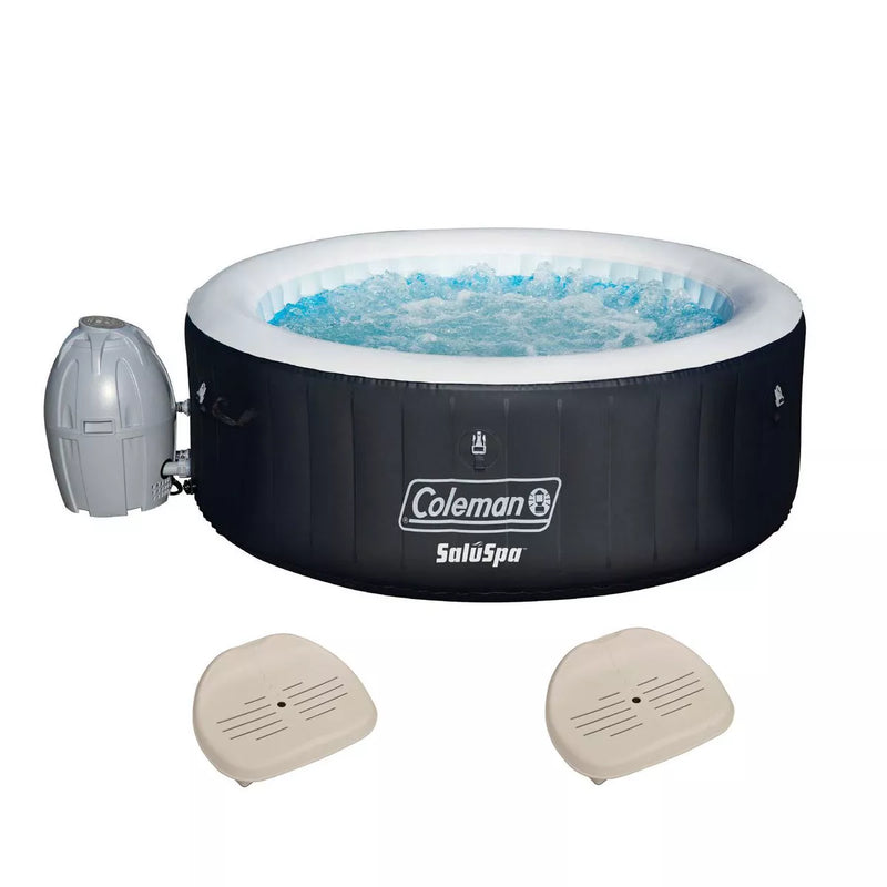 SaluSpa 4-Person Inflatable Hot Tub with 60 AirJets & Adjustable Seats V5520