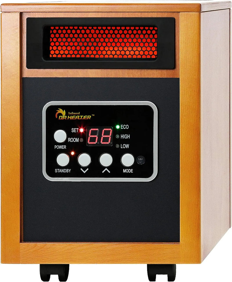 Dr Infrared Heater Portable Space Heater, Original, 1500-Watt, Cherry (Pack of 1) W1342