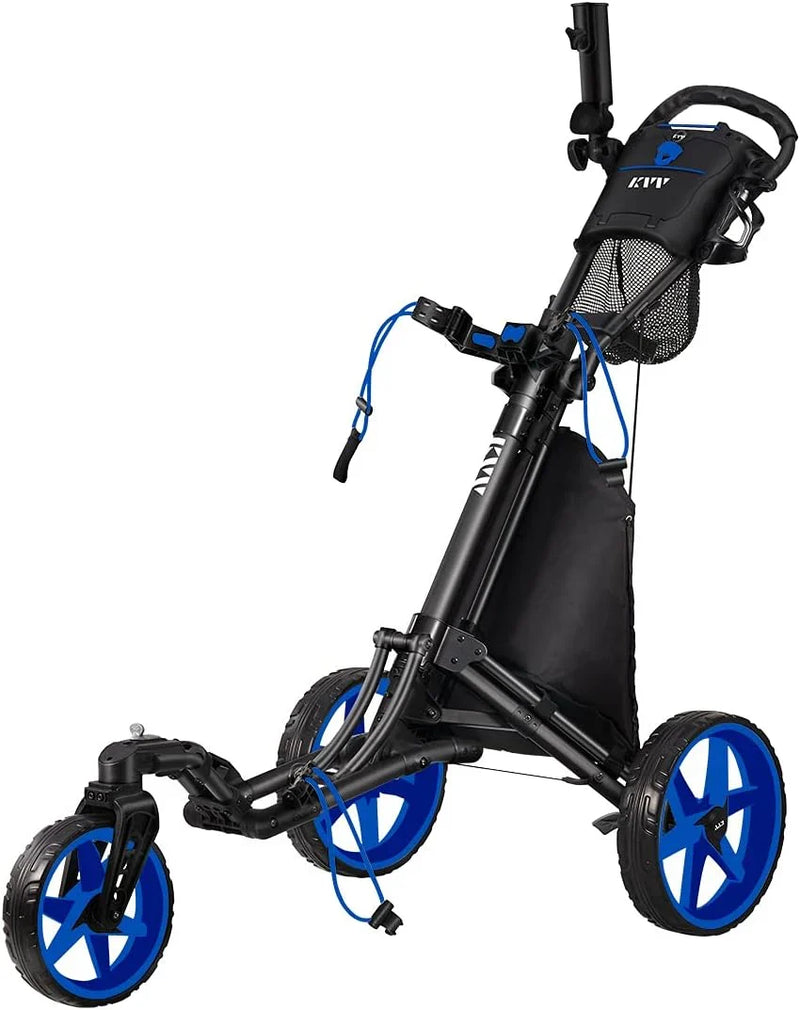 360-degree rotating front wheel golf cart, with opening and closing taking only one second - built-in free sunshade stand T5138