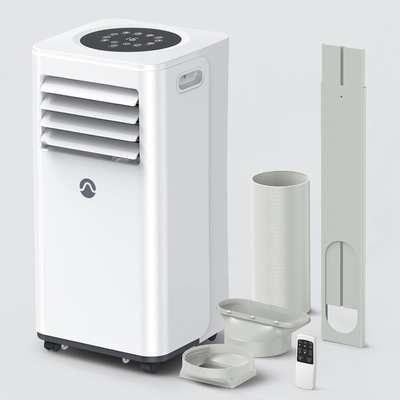 Portable Air Conditioners, 10000 BTU Air Conditioner Portable for Room up to 450 Sq. Ft., 3-in-1 Portable AC Unit with Digital Display, Remote Control, Window Installation Kit, 24H Timer, Sleep Mode U7612