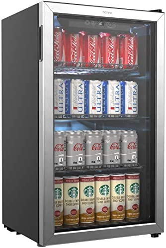hOmeLabs Beverage Refrigerator and Cooler – 120 Can Mini Fridge Y1198