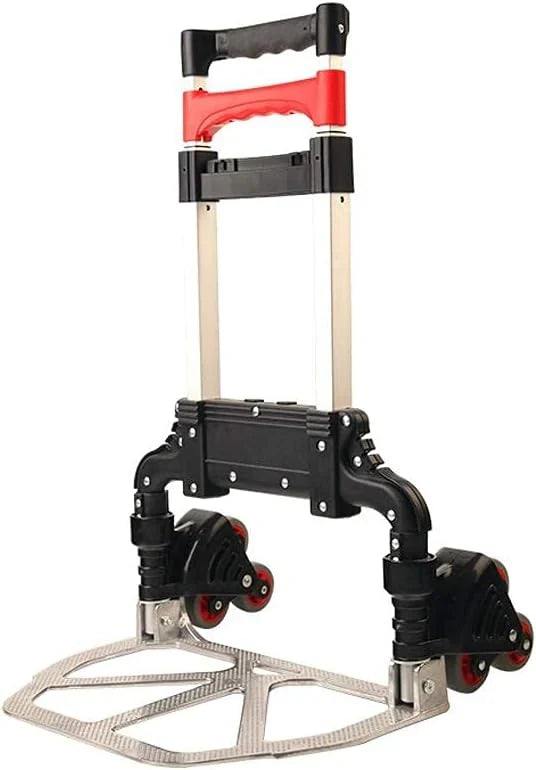 Hand Cart-Home Small Trailer Luggage Cart Folding Trolley Car Outdoor Goods Shopping Trolley Cart Truck U1833