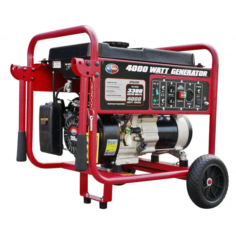 4000 Watt Generator APGG4000, 4000W Portable Generator for Home Use Power Backup, RV Standby, Hurricane Damage Restoration Power Backup, EPA Certified W1865