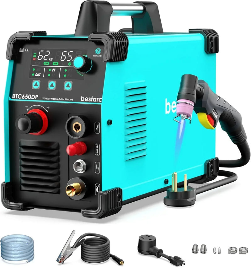 BTC500DP 7th Gen 50A Plasma Cutter, Dual Voltage 110/220V, Digital Display U9994