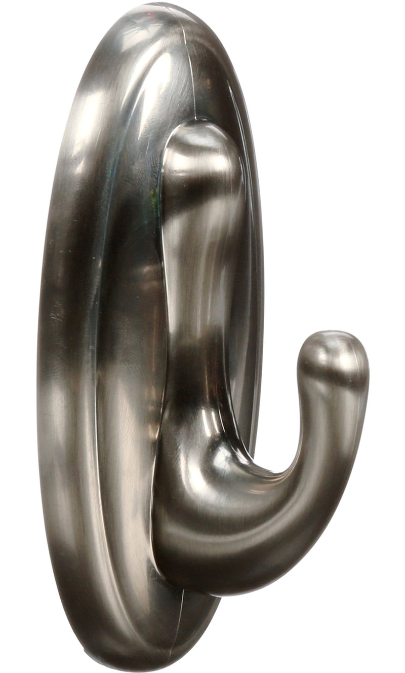 Command Large Traditional Decorative Utility Hook, Brushed Nickel Y9159