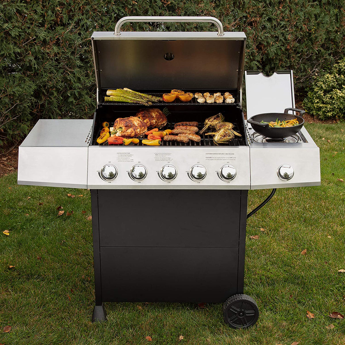 CGG-8500 Side Five Burner Gas Grill