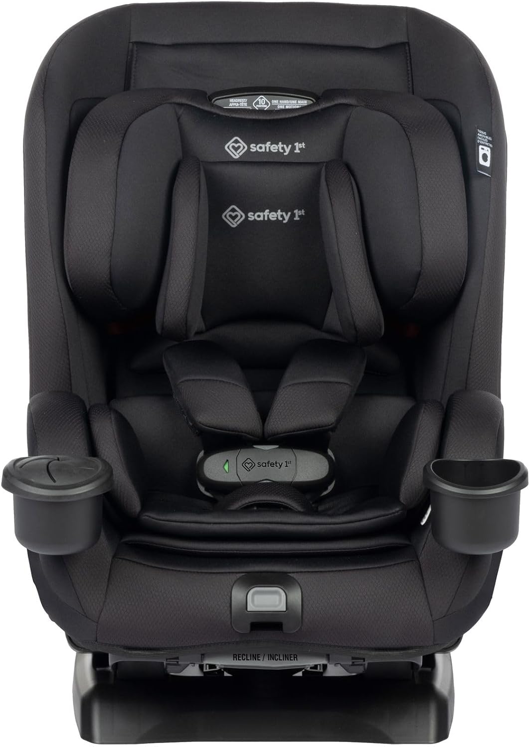 4-in-1 Convertible All-in-One Car Seat, infant to toddler, rear and forward facing, booster mode, backless booster, Fits 3 across, Washable seat, Birth to 10 years, Hexagon
