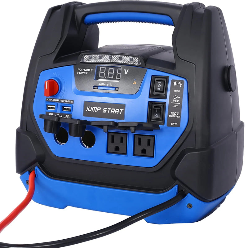Rechargeable Jump Starter 1800 Amp Battery Jump Starter With Air Compressor Car Tire Inflator For Gas Diesel Vehicles X1767