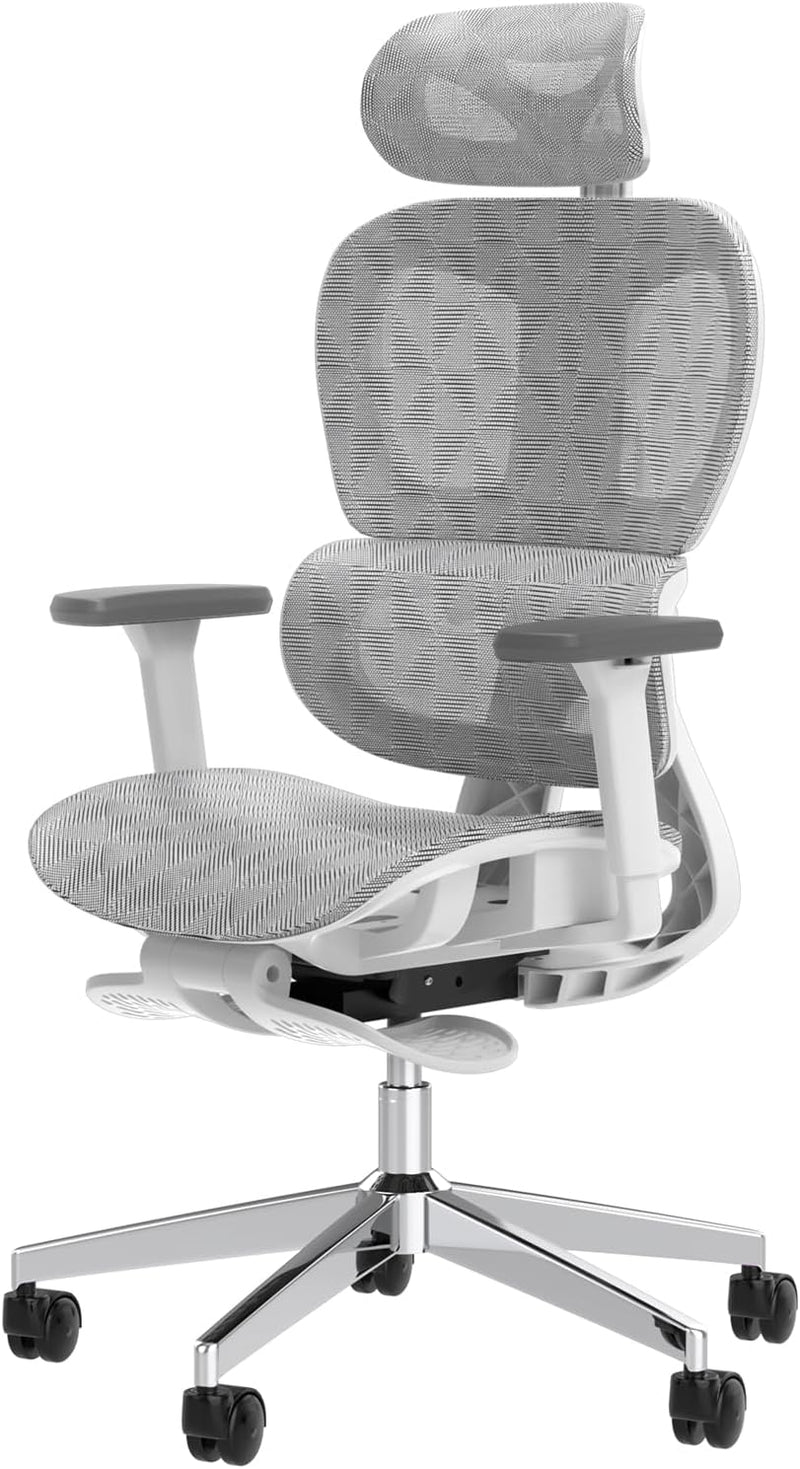 Ergonomic Office Chair – High Back Mesh Desk Chair with 3D Adjustable Armrests, Wheels, for Home and Office (Black) Y8396