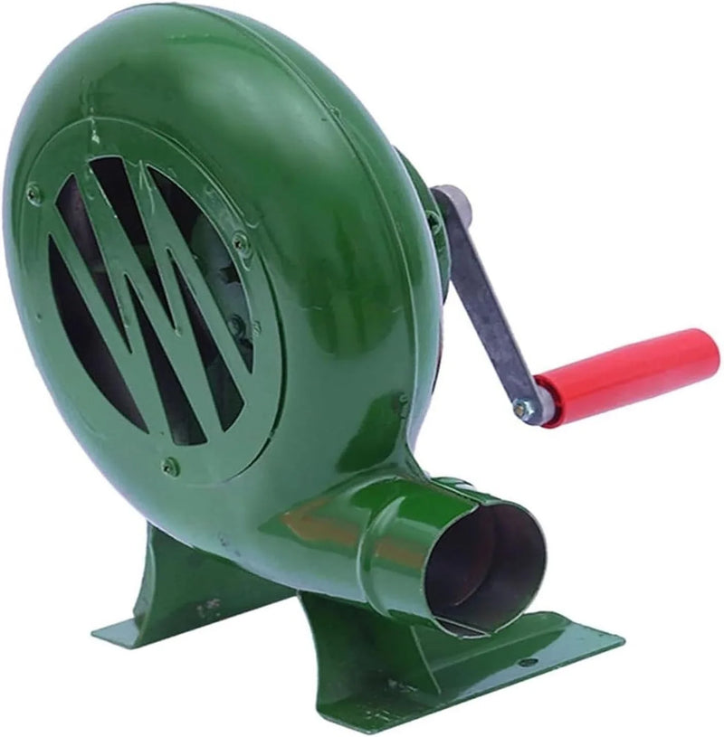 Blower Popcorn Fan, Manual BBQ Forge Air Blower with Hand Crank for Camping Picnic Outdoor - 80W-350W(150W) G7663