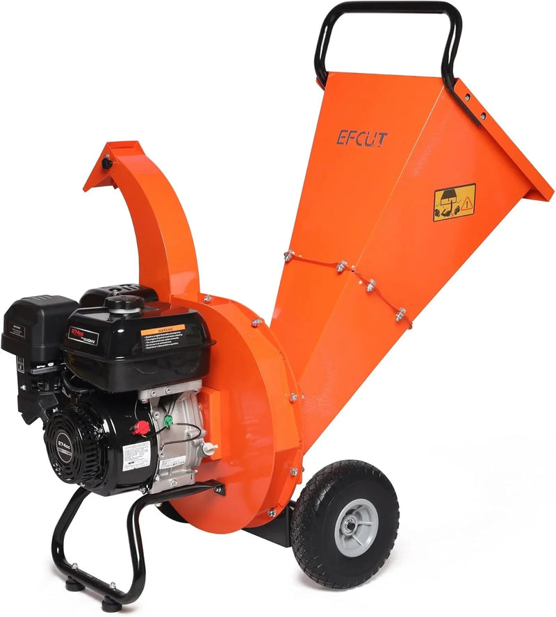 C40 Wood Chipper 4" inch Max Diameter Capacity 9 HP 274cc Gas Powered Engine Heavy Duty Shredder Mulcher J9358