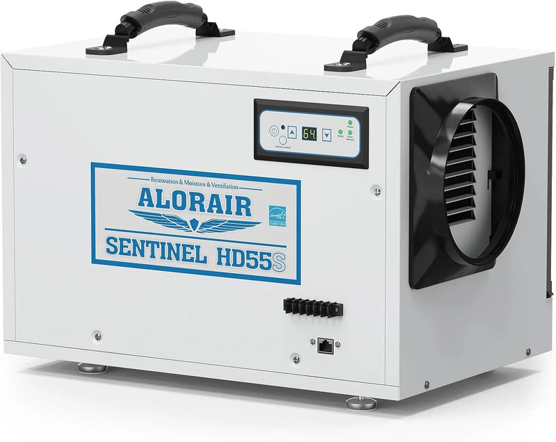 Basement/Mezzanine Dehumidifier Removal Service, 120 pounds/square foot (saturated state), 55 tank commercial dehumidifier, automatic defrosting, cETL standard, optional remote monitoring V8373