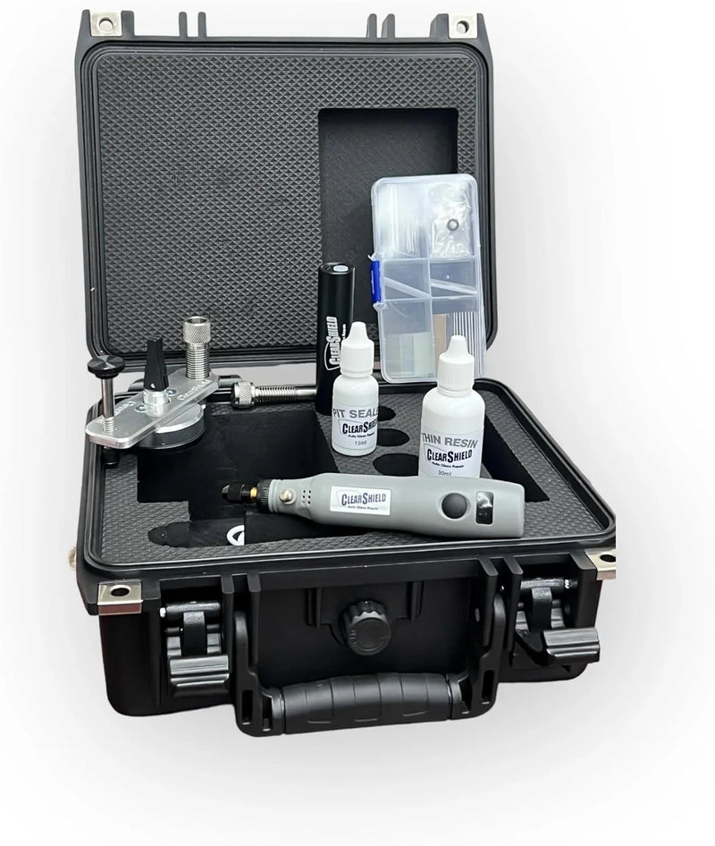 Clearshield Windshield Repair Kit Professional Auto Glass Repair Kit for Rock Chip or Cracks - Restores to a Fine Smooth Finish (1,000 Repairs) Z3464