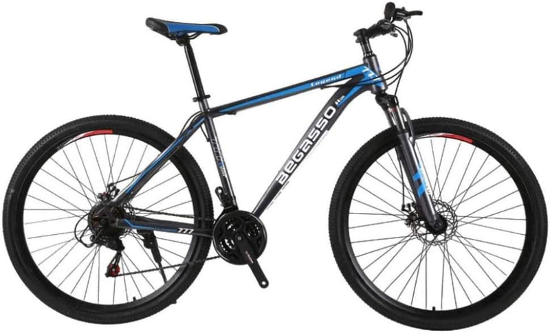 21-Speed Men's Mountain Bike Double Disc Brake 29 Inches All-Terrain City Bikes Adults Only Outdoor Cycling Hard Tail Front Suspension,C I9511