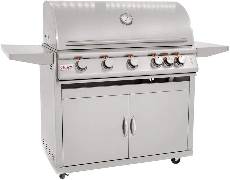 Blaze Freestanding Grill with Lights (BLZ-5LTE2-LP-BLZ-5-CART), 40-inch, Propane Gas I1210