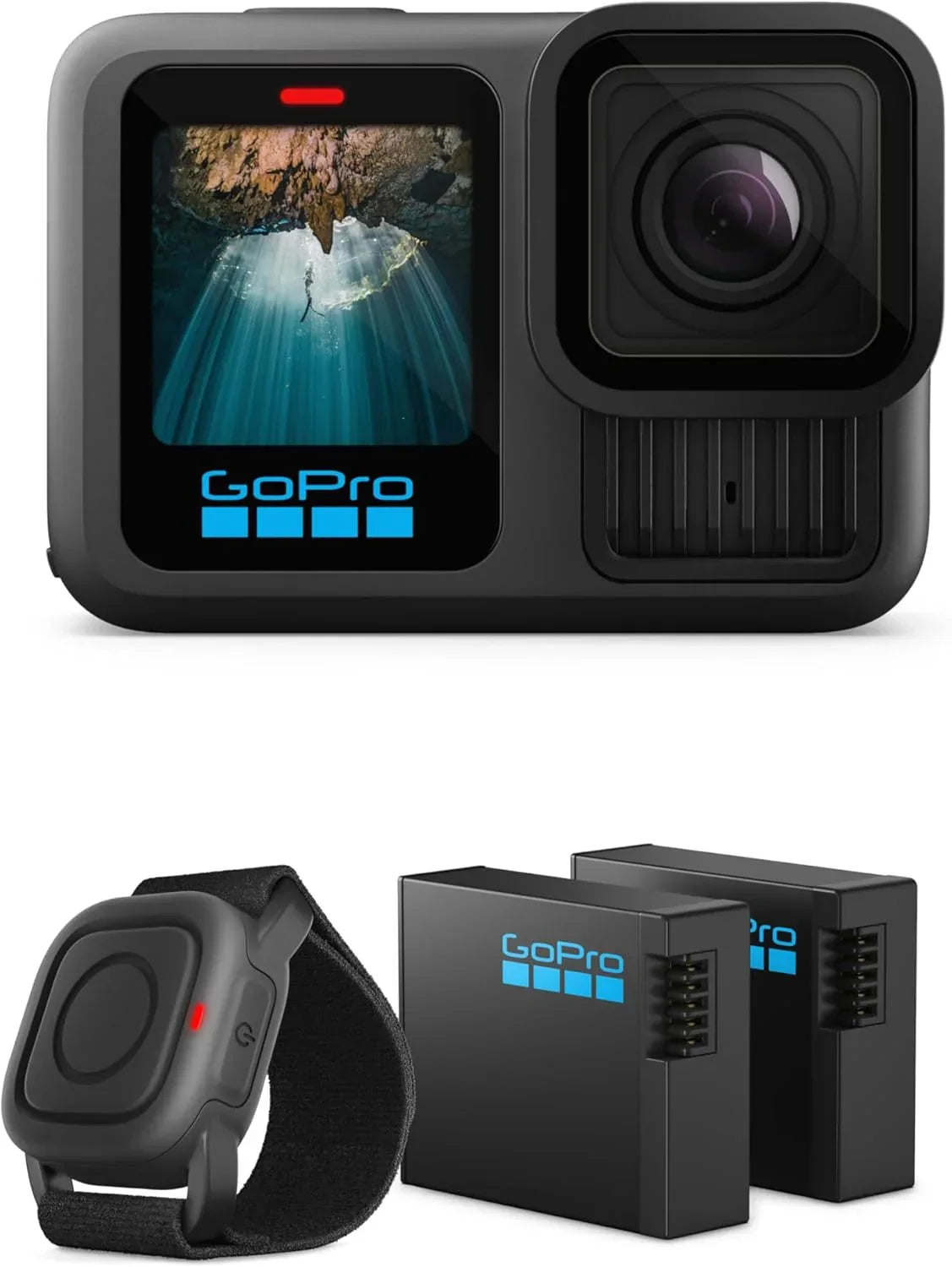 Black - Waterproof Action Camera with 5.3K60 Video, 27MP Photo Compatability with HB-Series Lenses