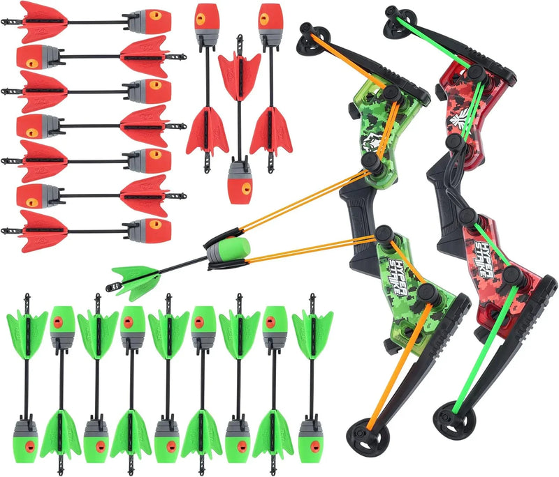 2. Master Controller Bow, 20 Zynix Whistle Arrows, 2 Parachute Replacement Parts, 2 Shoulder Straps and 4 Arrow Bags - Long-distance Outdoor Equipment X4925