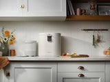 Food Recycling Unit | Indoor Composting Box Alternative | Electric Desktop Food Grinder, equipped with odorless 5-liter indoor food waste bin, facilitating garbage management | Gray