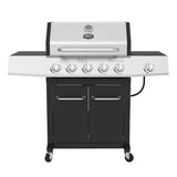Burner Propane Gas Grill with Side Burner