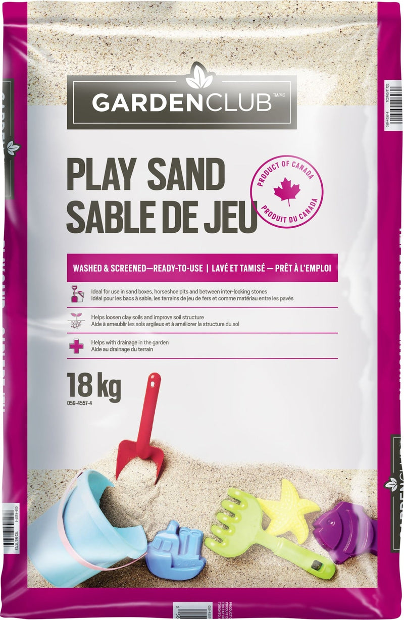 All Purpose Fine Granulated Washed Sandbox Play Sand, 18-kg C6261