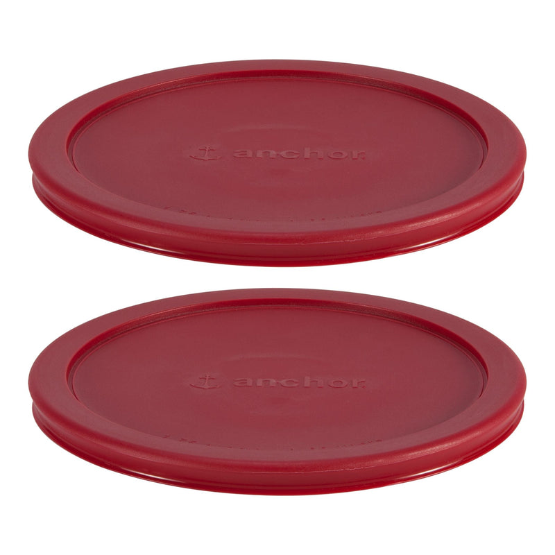 Plastic Lid Set, Red, 2-pc x 7-Cup R8478