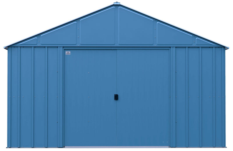 Classic 12x12-ft Blue Grey Corrosion-Resistant Steel Shed H2485