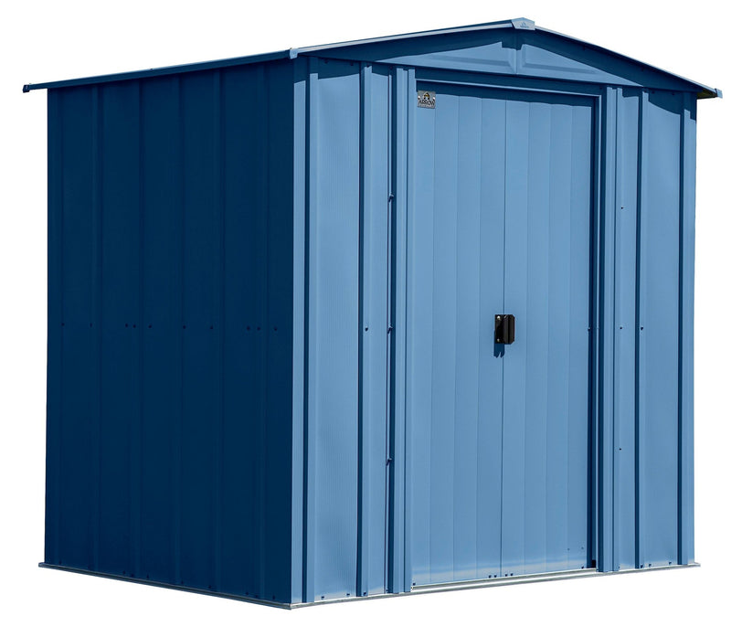 Classic Galvanized Steel Storage Shed, Blue Grey, 6-ft x 5-ft L7537