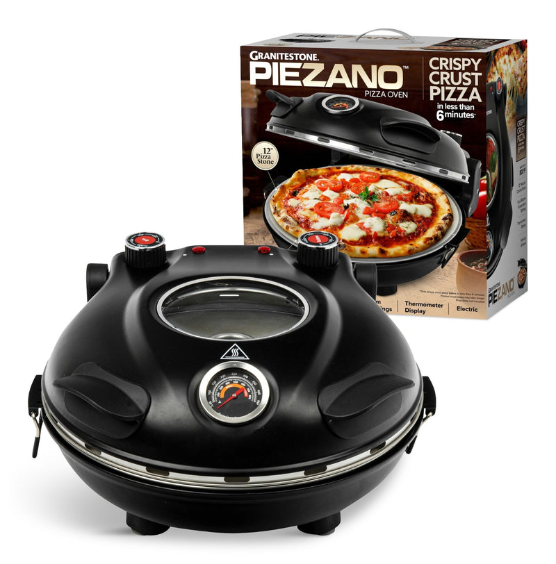 Piezano Electric Pizza Oven, 12-in, Black U1776