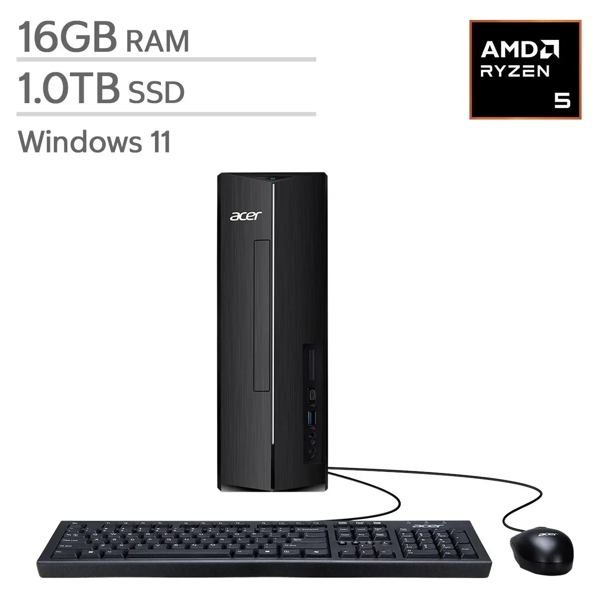 ASUS 23.8-in All-in-One Desktop, Intel Core i3-1315U - 8GB RAM, 512 GB SSD