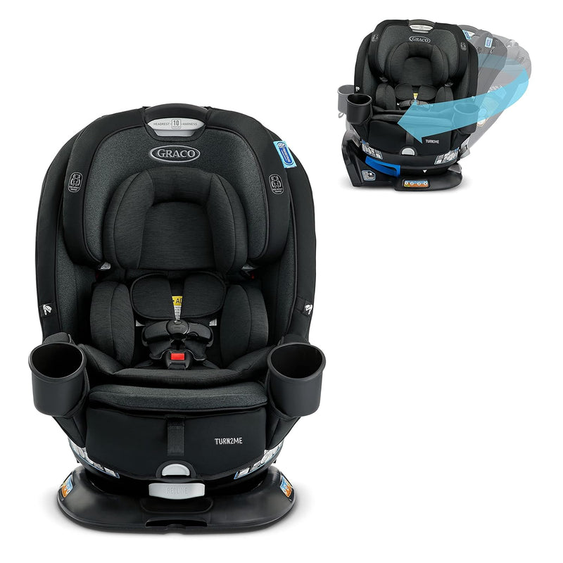 Turn2Me 3-in-1 Convertible Car Seat, Rotating, Rear & Forward-Facing, Highback Booster, SnugLock, Cambridge L2675