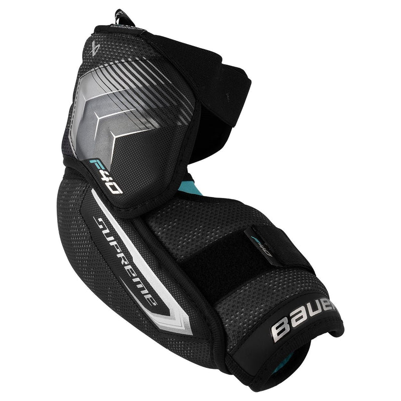 Supreme F40 Hockey Elbow Pads, Intermediate, Black, Assorted Sizes H5889