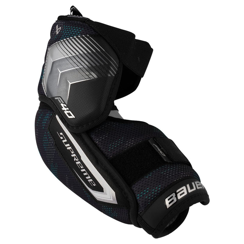 Supreme F40 Hockey Elbow Pads, Junior, Black, Assorted Sizes Z2371
